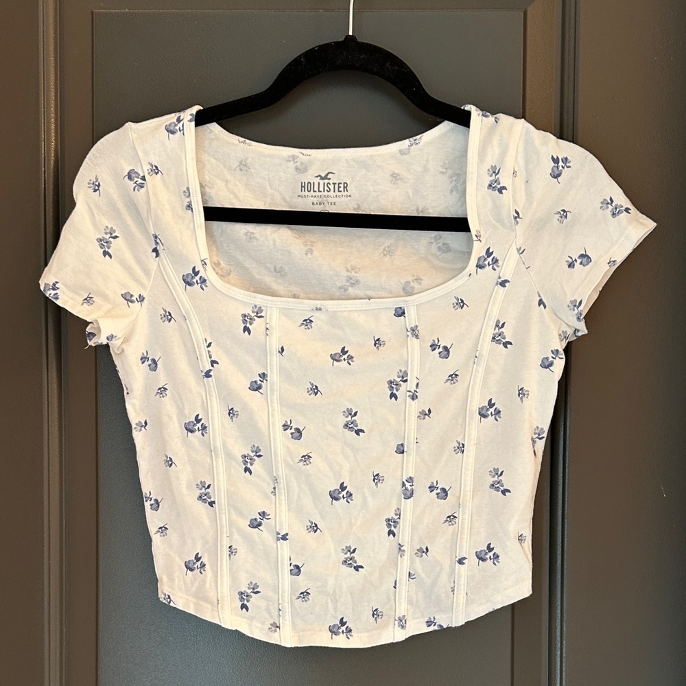 Hollister‎ Seamed Curved-Hem T-Shirt size M